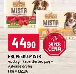 Terno Propesko mistr 4x 85 g kapsička pro psy vybrané druhy nabídka