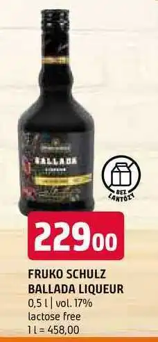 Terno Fruko schulz ballada liqueur 0,5l vol. 17% nabídka