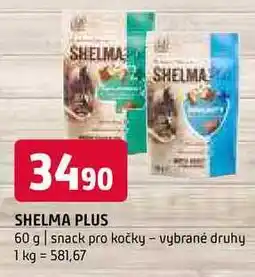 Terno Shelma plus 60 g snack pro kočky vybrané druhy nabídka