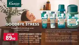 Terno Kneipp goodbye stress 200 ml sprchový gel 400 ml pěna do koupele 500 g sůl do koupele nabídka