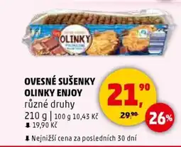 Penny Market Ovesné sušenky olinky enjoy nabídka