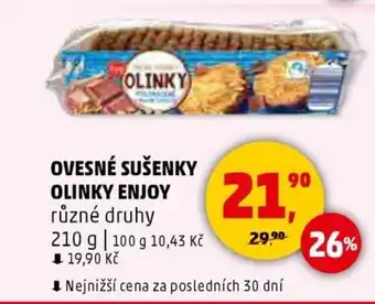 Penny Market Ovesné sušenky olinky enjoy nabídka