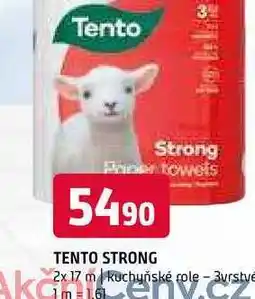 Terno Tento strong 2x 17 m kuchyňské role-3vrstve 2x 17 m nabídka