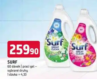 Terno SURF 60 dávek prací gel vybrané druhy nabídka