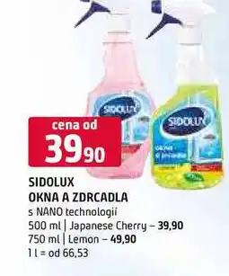 Terno Sidolux okna a zdrcadla technologií 500 ml Japanese Cherry 750 ml Lemon nabídka