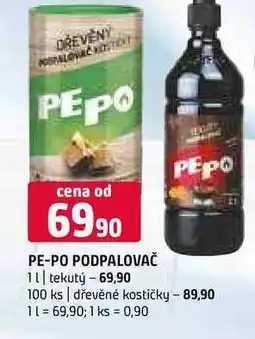 Terno PE-PO podpalovač 1l tekutý 100 ks dřevěné kostičky nabídka