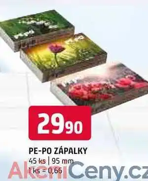 Terno PE-PO zápalky 45 ks 95 mm nabídka