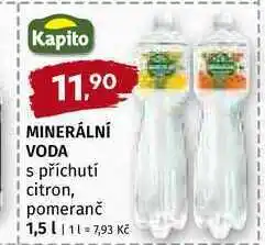 Terno Kapito minerální voda s příchutí citron, pomeranč 1,5l nabídka