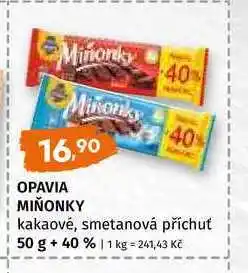 Terno Opavia Miňonky 50g+40% vybrané druhy nabídka