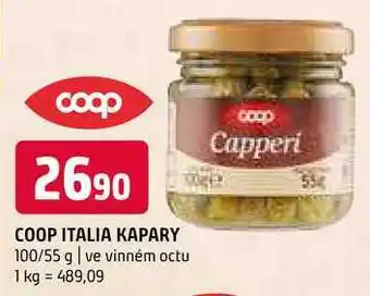 Terno Coop italia kapary 100/55 g ve vinném octu nabídka