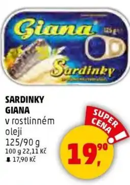 Penny Market Sardinky giana nabídka