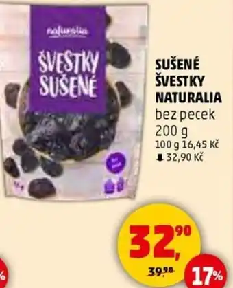 Penny Market Sušené švestky naturalia nabídka