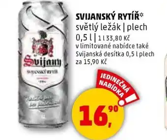 Penny Market Svijanský rytíř nabídka