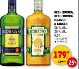 Penny Market Becherovka, becherovka orange & ginger nabídka