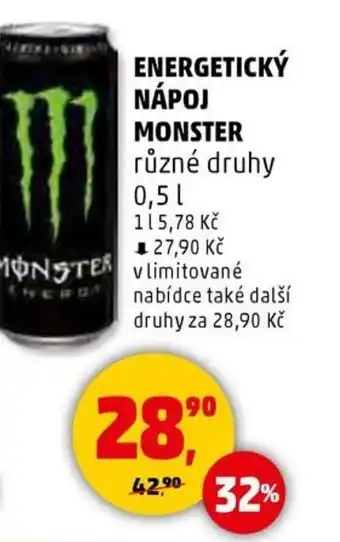 Penny Market Energetický nápoj monster nabídka