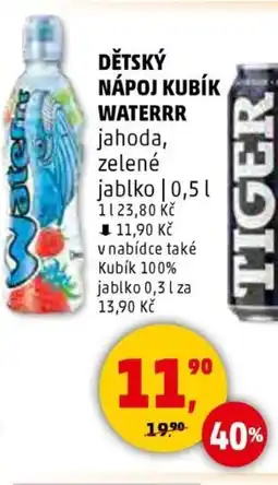 Penny Market Dětský nápoj kubík waterrr nabídka