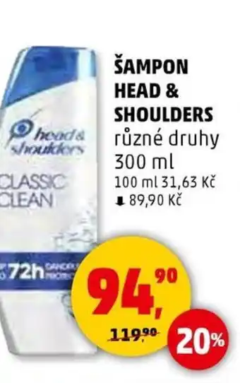 Penny Market Šampon head & shoulders nabídka