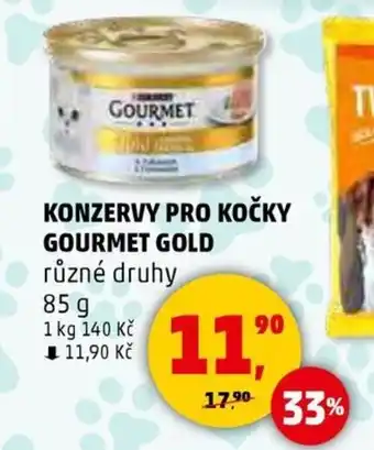 Penny Market Konzervy pro kočky gourmet gold nabídka