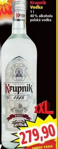 Norma KRUPNIK Vodka nabídka