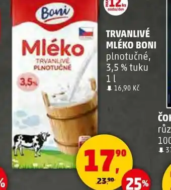 Penny Market Trvanlivé mléko boni nabídka