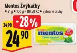 Albert Mentos Žvýkačky nabídka