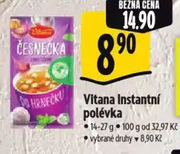 Albert Vitana Instantní polévka nabídka