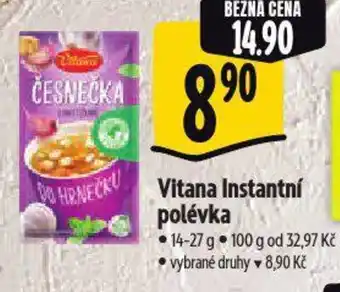 Albert Vitana Instantní polévka nabídka