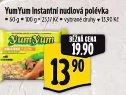 Albert Yum Yum Instantní nudlová polévka nabídka