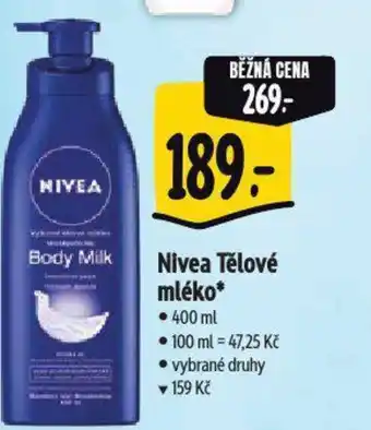 Albert Nivea Tělové mléko nabídka