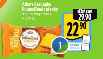 Albert Albert Bez lepku Polomáčené sušenky nabídka