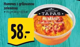 Albert Hummus s grilovanou zeleninou nabídka