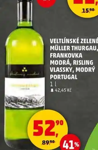 Penny Market Veltlínské zelené, Müller thurgau, frankovka vlassky, modrý portugal nabídka