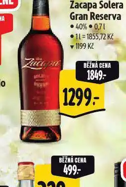 Albert Zacapa solera gran reserva nabídka