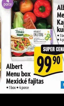 Albert Menu box mexické fajitas nabídka