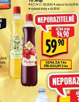 Albert Yo sirup nabídka