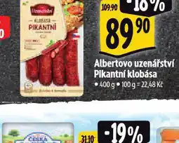 Albert Pikantní klobása nabídka