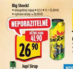 Albert Big shock! energetický nápoj nabídka