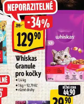 Albert Whiskas granule pro kočky nabídka