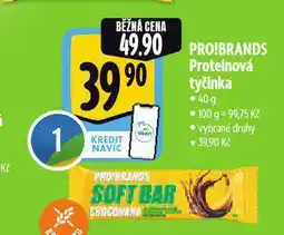 Albert Pro!brand proteinová tyčinka nabídka