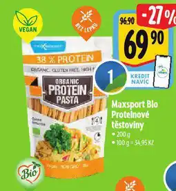 Albert Maxsport bio proteinové těstoviny nabídka