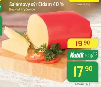 Kubík potraviny Salámový sýr Eidam 40% nabídka