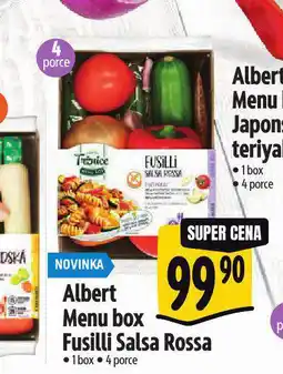 Albert Menu box fusilli salsa rossa nabídka