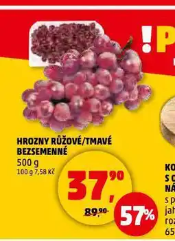 Penny Market Hrozny tmavé bezsemenné nabídka