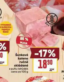 Billa Šunkové koleno ručně skládané nabídka