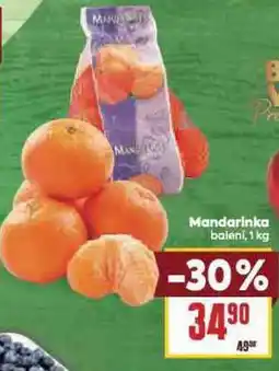 Billa Mandarinka nabídka