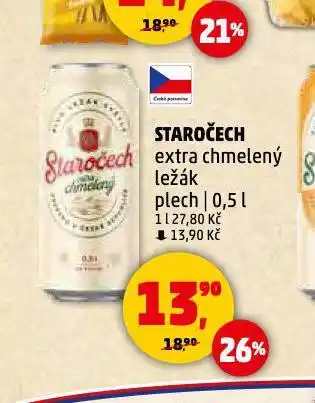 Penny Market Pivo staročech nabídka