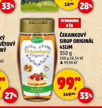 Penny Market Čekankový sirup 4slim nabídka