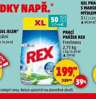 Penny Market Rex prací prášek nabídka