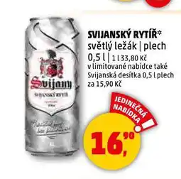 Penny Market Pivo svijanský rytíř nabídka