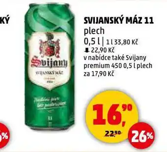 Penny Market Pivo svijanský máz nabídka